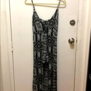 Maxi dress with romper